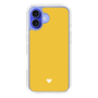 Slim Protection Case［ Original - Favorite Color Heart - Yellow ］
