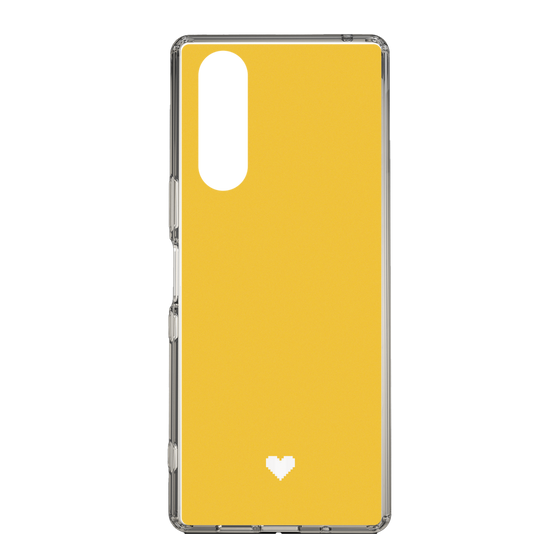 Slim Protection Case［ Original - Favorite Color Heart - Yellow ］