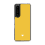 Slim Protection Case［ Original - Favorite Color Heart - Yellow ］