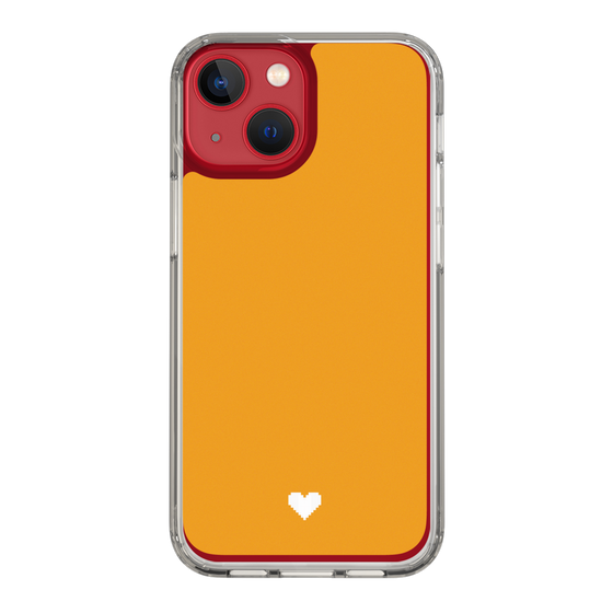 Slim Protection Case［ Original - Favorite Color Heart - Orange ］