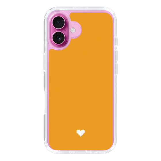 Slim Protection Case［ Original - Favorite Color Heart - Orange ］