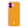 Slim Protection Case［ Original - Favorite Color Heart - Orange ］
