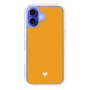 Slim Protection Case［ Original - Favorite Color Heart - Orange ］