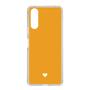 Slim Protection Case［ Original - Favorite Color Heart - Orange ］