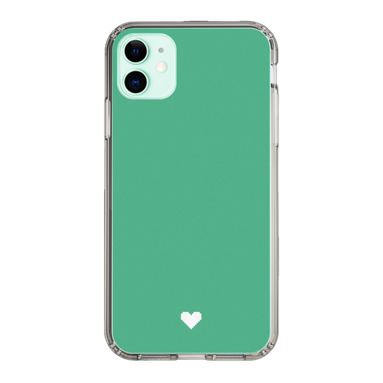 Slim Protection Case［ Original - Favorite Color Heart - Green ］