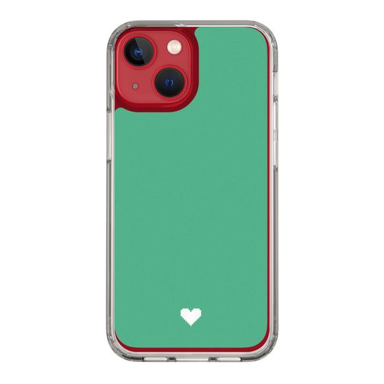 Slim Protection Case［ Original - Favorite Color Heart - Green ］