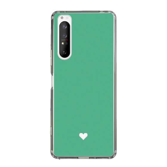Slim Protection Case［ Original - Favorite Color Heart - Green ］