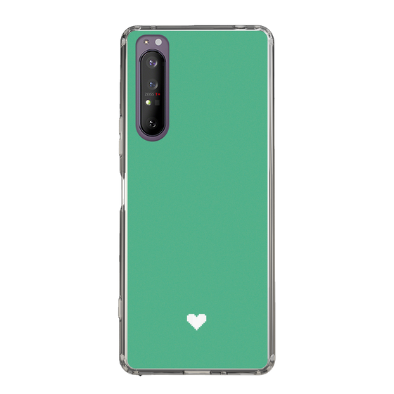 Slim Protection Case［ Original - Favorite Color Heart - Green ］