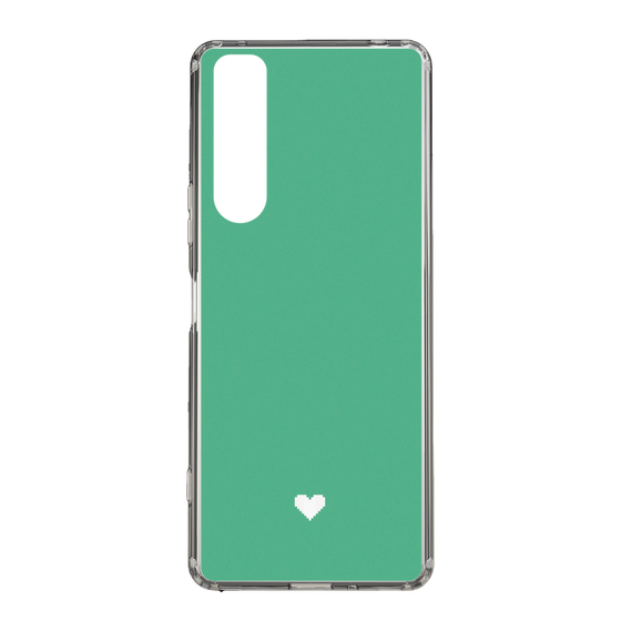 Slim Protection Case［ Original - Favorite Color Heart - Green ］
