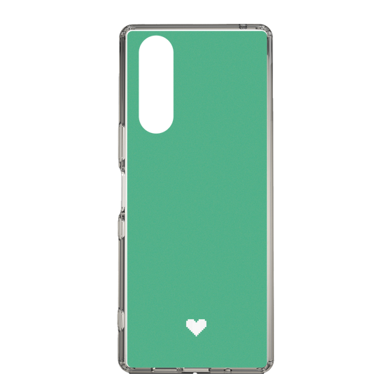 Slim Protection Case［ Original - Favorite Color Heart - Green ］