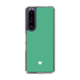 Slim Protection Case［ Original - Favorite Color Heart - Green ］