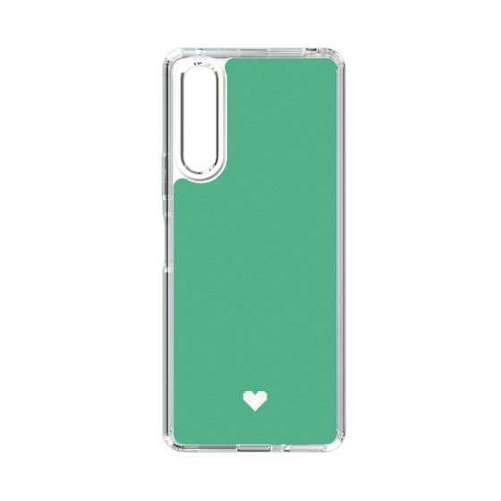 Slim Protection Case［ Original - Favorite Color Heart - Green ］