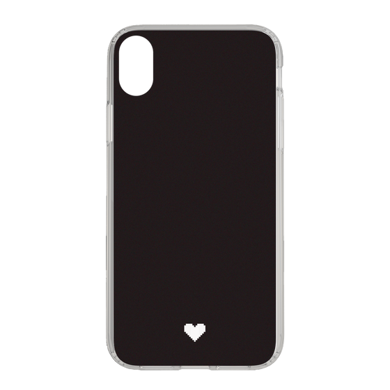 Slim Protection Case［ Original - Favorite Color Heart - Black ］