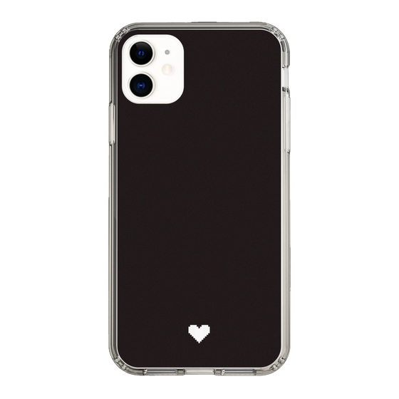 Slim Protection Case［ Original - Favorite Color Heart - Black ］
