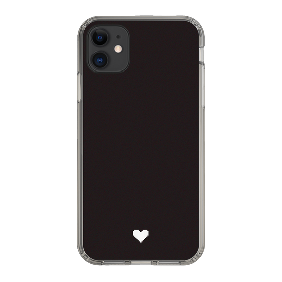 Slim Protection Case［ Original - Favorite Color Heart - Black ］