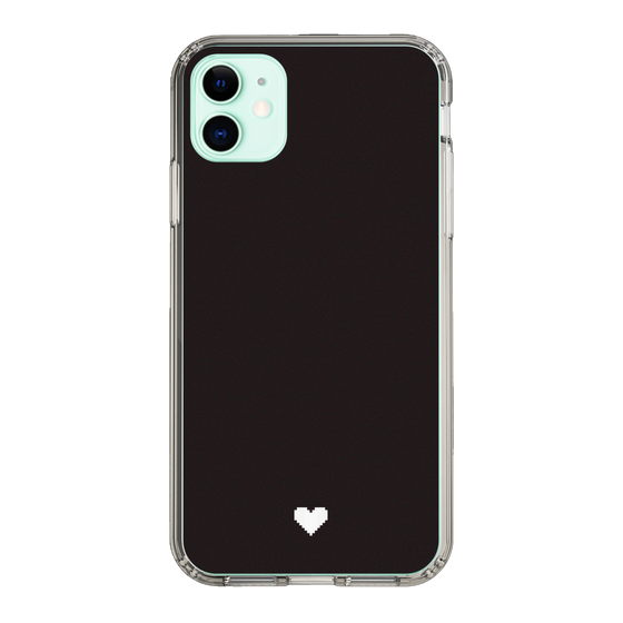 Slim Protection Case［ Original - Favorite Color Heart - Black ］