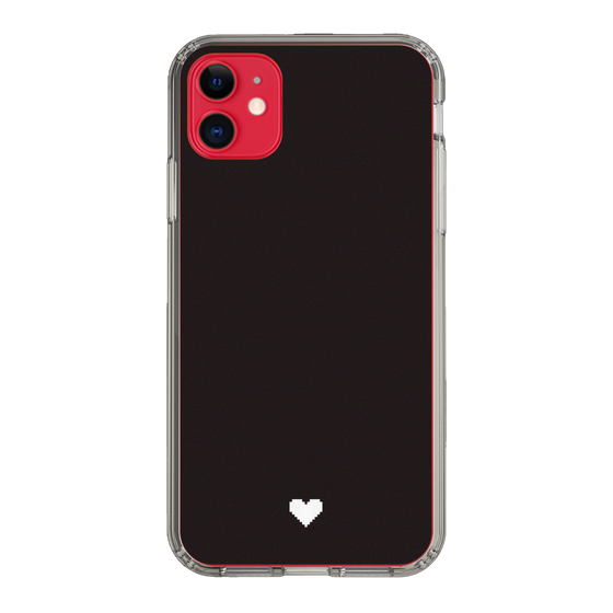 Slim Protection Case［ Original - Favorite Color Heart - Black ］