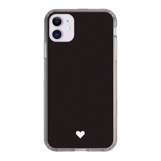 Slim Protection Case［ Original - Favorite Color Heart - Black ］