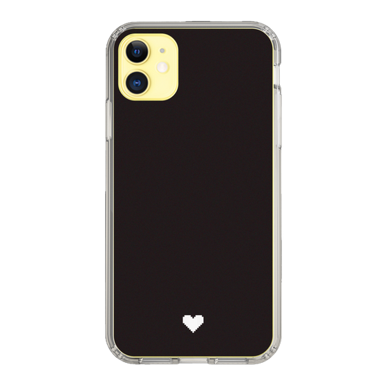 Slim Protection Case［ Original - Favorite Color Heart - Black ］