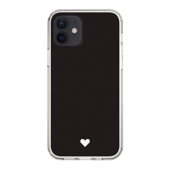Slim Protection Case［ Original - Favorite Color Heart - Black ］