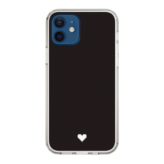 Slim Protection Case［ Original - Favorite Color Heart - Black ］