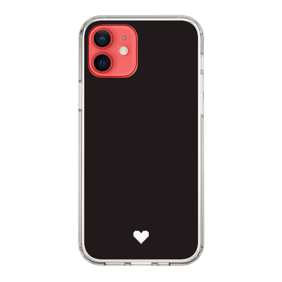 Slim Protection Case［ Original - Favorite Color Heart - Black ］