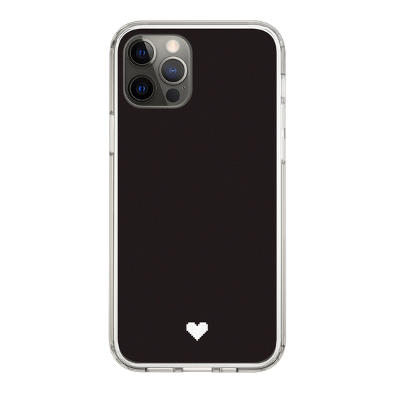 Slim Protection Case［ Original - Favorite Color Heart - Black ］