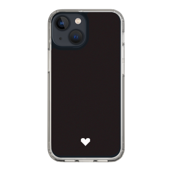 Slim Protection Case［ Original - Favorite Color Heart - Black ］