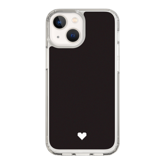 Slim Protection Case［ Original - Favorite Color Heart - Black ］