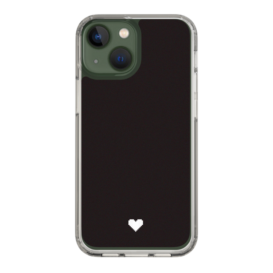Slim Protection Case［ Original - Favorite Color Heart - Black ］