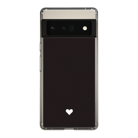 Slim Protection Case［ Original - Favorite Color Heart - Black ］
