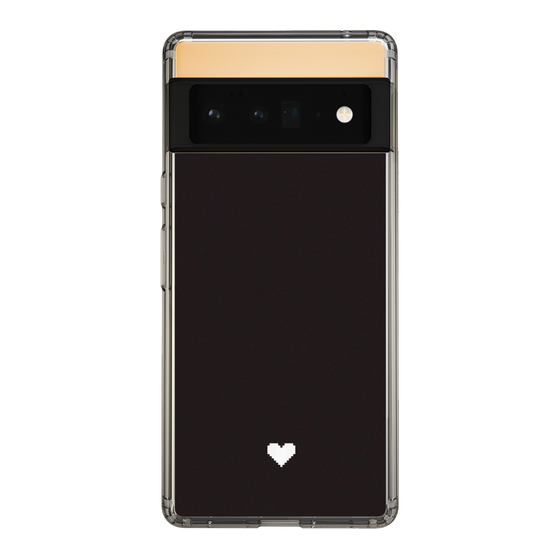 Slim Protection Case［ Original - Favorite Color Heart - Black ］