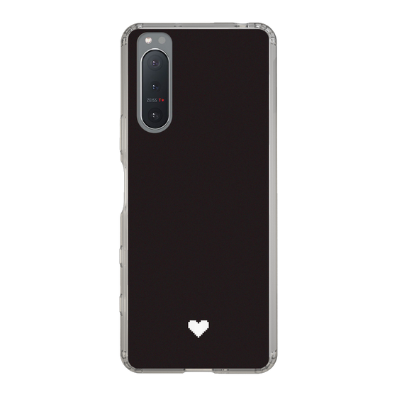 Slim Protection Case［ Original - Favorite Color Heart - Black ］