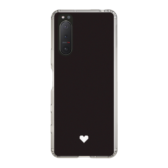 Slim Protection Case［ Original - Favorite Color Heart - Black ］