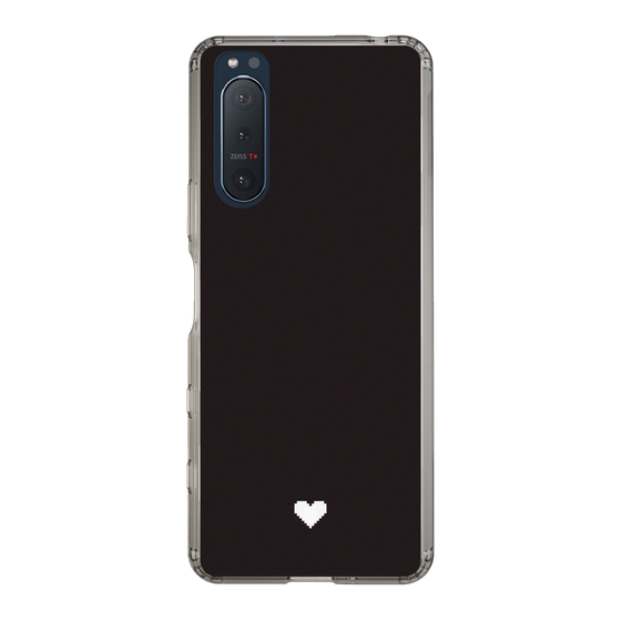 Slim Protection Case［ Original - Favorite Color Heart - Black ］