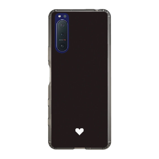 Slim Protection Case［ Original - Favorite Color Heart - Black ］
