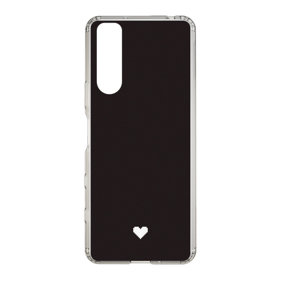 Slim Protection Case［ Original - Favorite Color Heart - Black ］