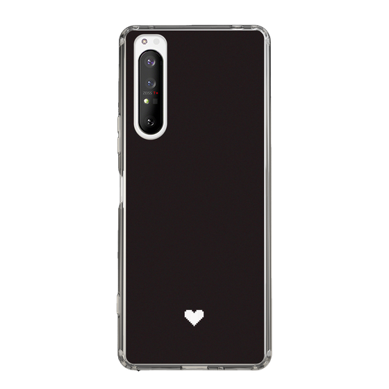 Slim Protection Case［ Original - Favorite Color Heart - Black ］