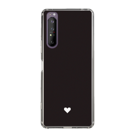 Slim Protection Case［ Original - Favorite Color Heart - Black ］
