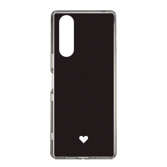 Slim Protection Case［ Original - Favorite Color Heart - Black ］