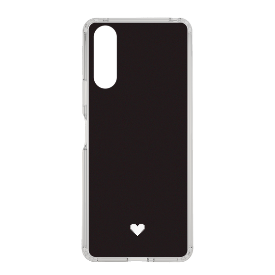 Slim Protection Case［ Original - Favorite Color Heart - Black ］