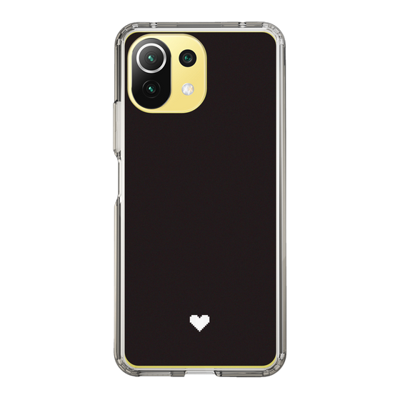 Slim Protection Case［ Original - Favorite Color Heart - Black ］
