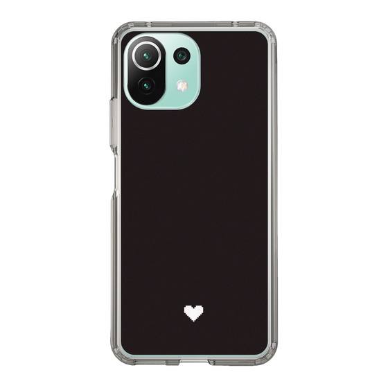 Slim Protection Case［ Original - Favorite Color Heart - Black ］