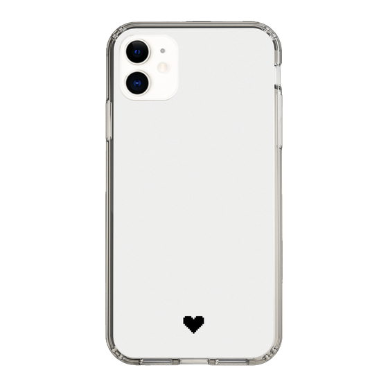 Slim Protection Case［ Original - Favorite Color Heart - White ］