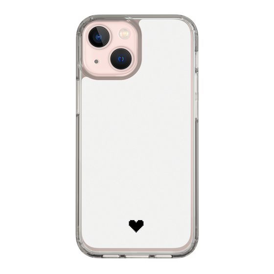 Slim Protection Case［ Original - Favorite Color Heart - White ］