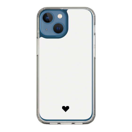 Slim Protection Case［ Original - Favorite Color Heart - White ］
