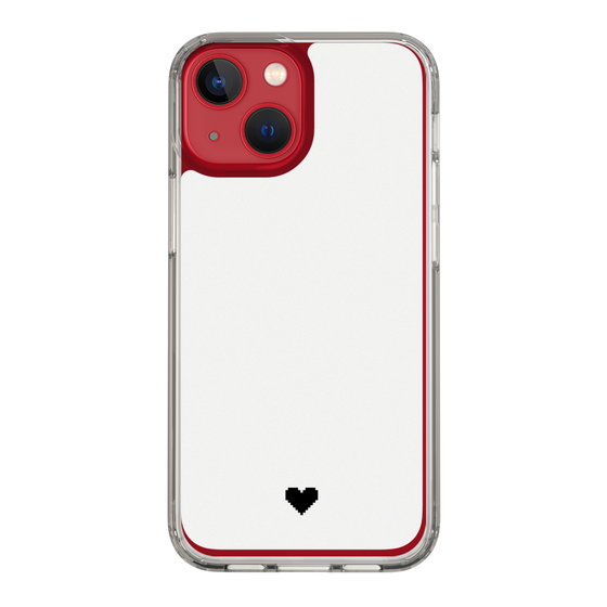 Slim Protection Case［ Original - Favorite Color Heart - White ］