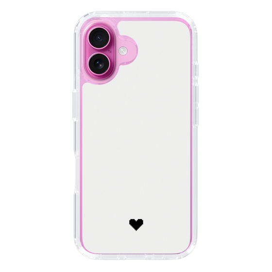 Slim Protection Case［ Original - Favorite Color Heart - White ］