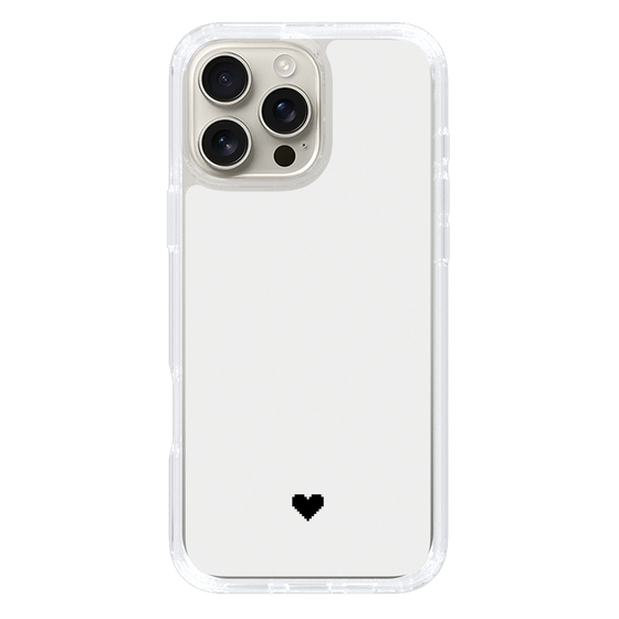 Slim Protection Case［ Original - Favorite Color Heart - White ］