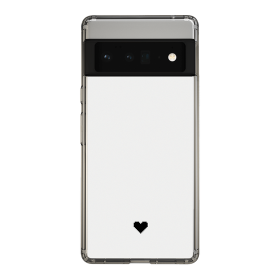 Slim Protection Case［ Original - Favorite Color Heart - White ］